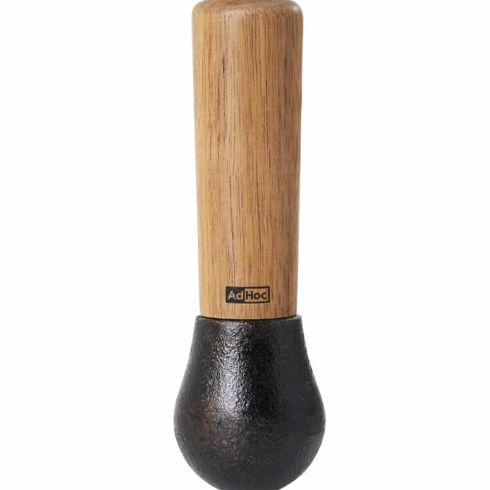 Camo mortel 12 cm, gjutjärn/akacieträ