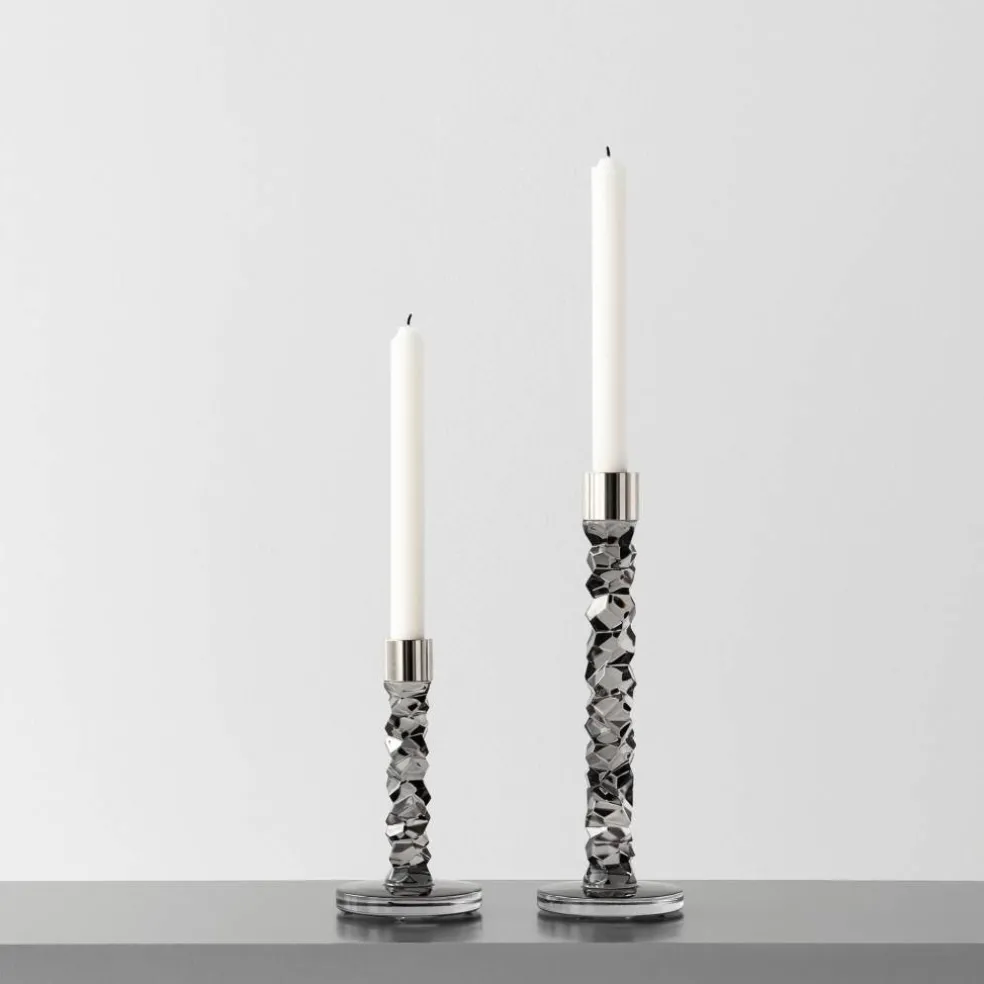 Carat ljusstake, antracit, 18 cm