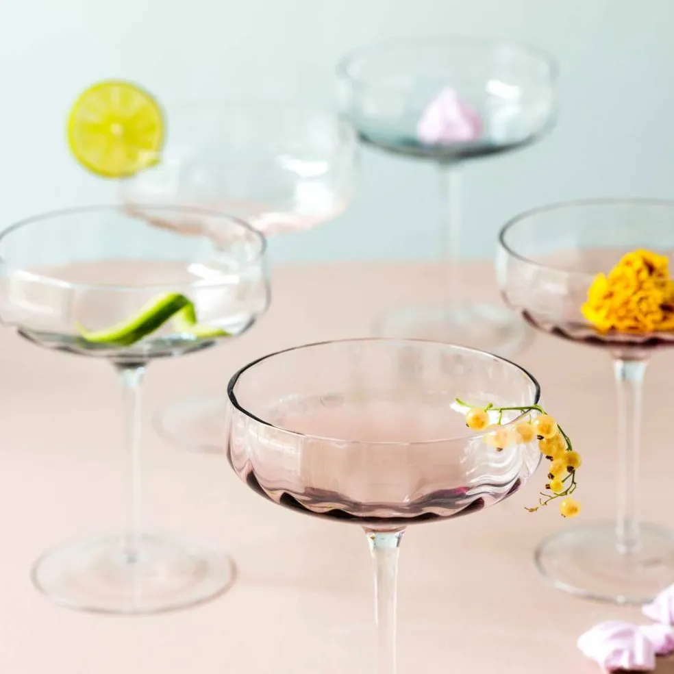 Champagne-/cocktailglas 30 cl, blå