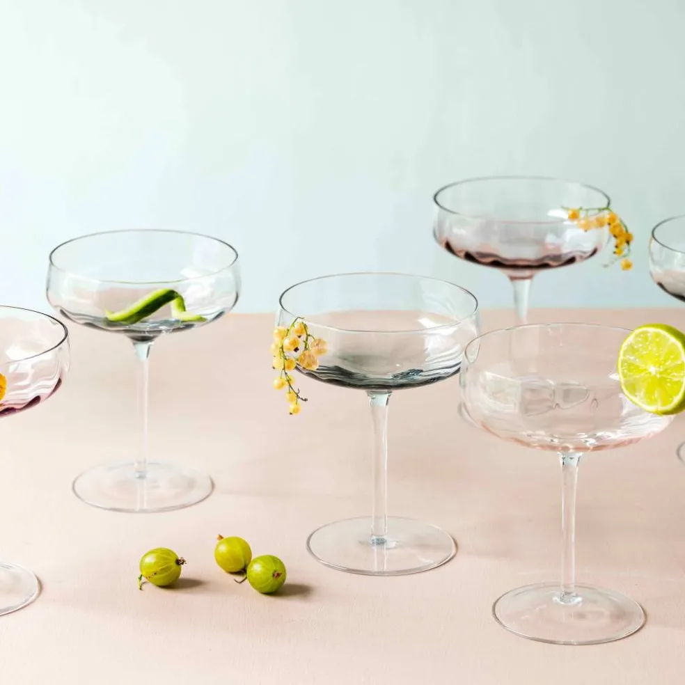 Champagne-/cocktailglas 30 cl, blå