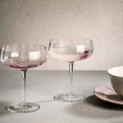 Champagne-/cocktailglas 30 cl, röd
