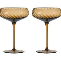 Champagneglas 30 cl 2-pack, brun