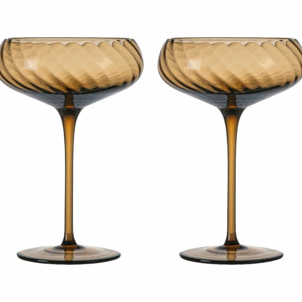 Champagneglas 30 cl 2-pack, persika