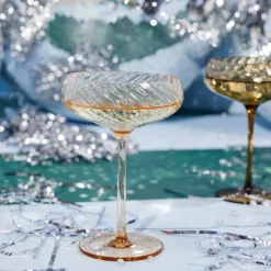Champagneglas 30 cl 2-pack, persika