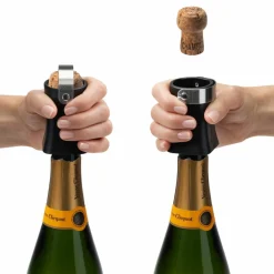 Champop champagneöppnare, svart