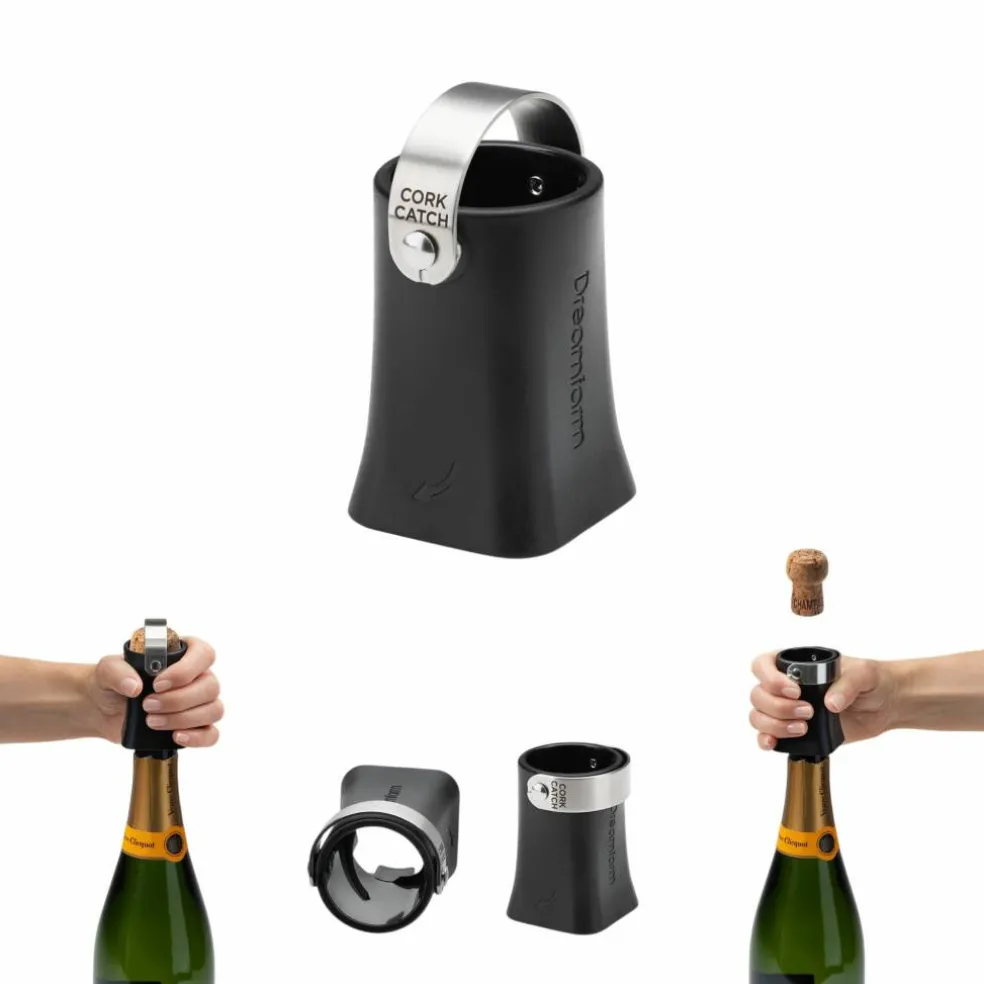 Champop champagneöppnare, svart