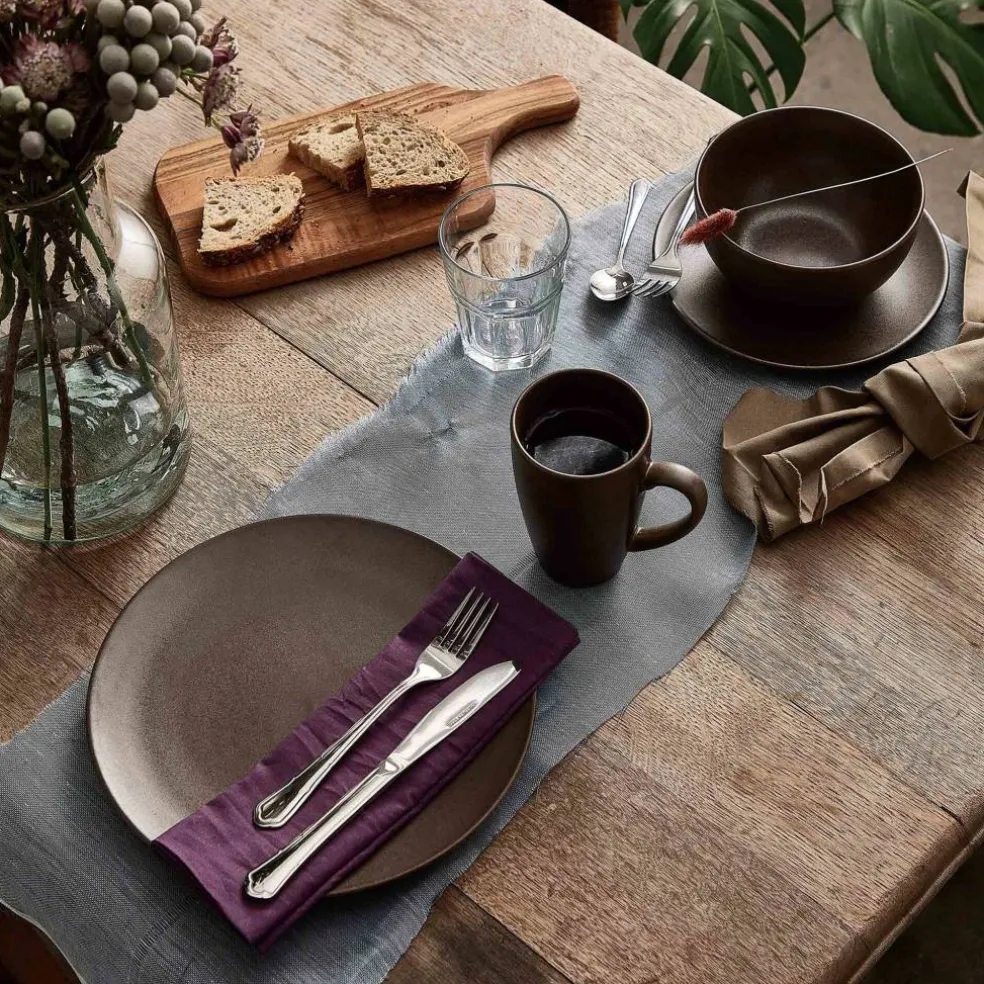 Chestnut lunchtallrik, 19,5 cm, brun