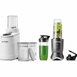 Chill NBD0503W glassmaskin & Ultra NB1206S personal blender, vit/silver