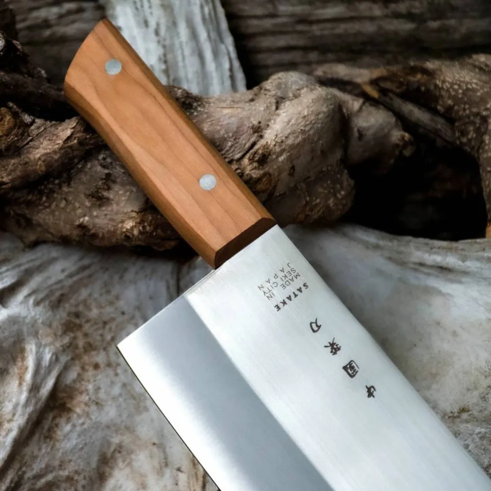 Chopper kockkniv med trähandtag