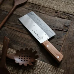 Chopper kockkniv med trähandtag