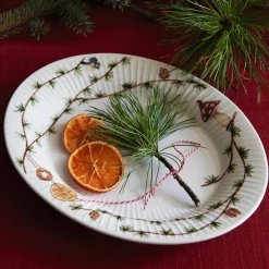 Christmas Ovalt Bordsfat 22,5x28,5 cm