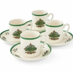 Christmas Tree espressokopp 4-pack