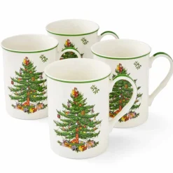 Christmas Tree mugg 4-pack