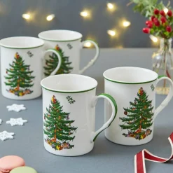 Christmas Tree mugg 4-pack
