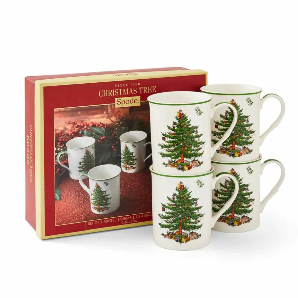 Christmas Tree mugg 4-pack