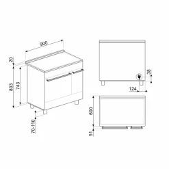 C92IPN2 Classic induktionsspis med två ugnar 90 cm, matt svart