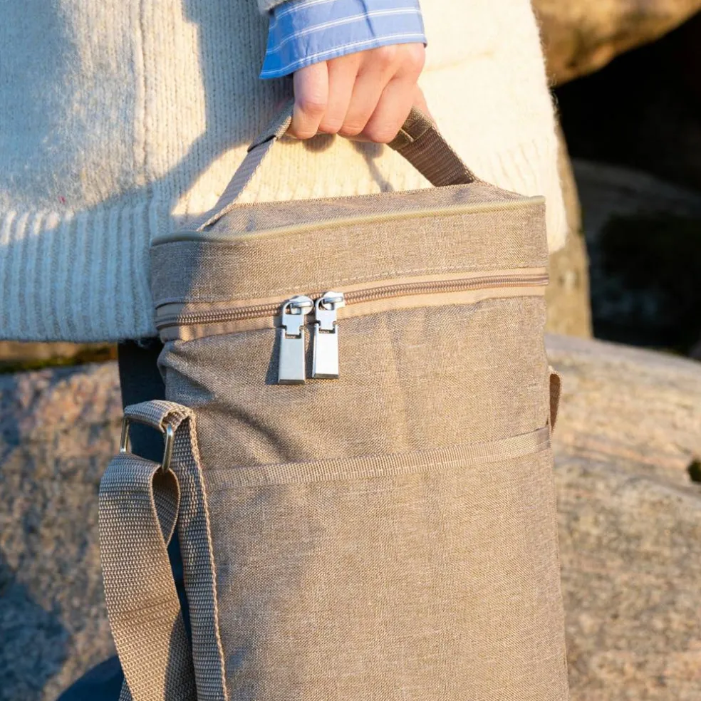 City hög kylväska, beige