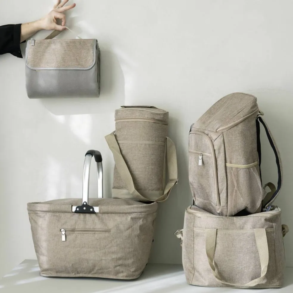 City hög kylväska, beige