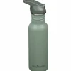 Classic Narrow Flip Sport vattenflaska 532 ml, borstat stål