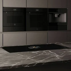 CM45MOD2WTB Modern inbyggd kaffemaskin, svart glas