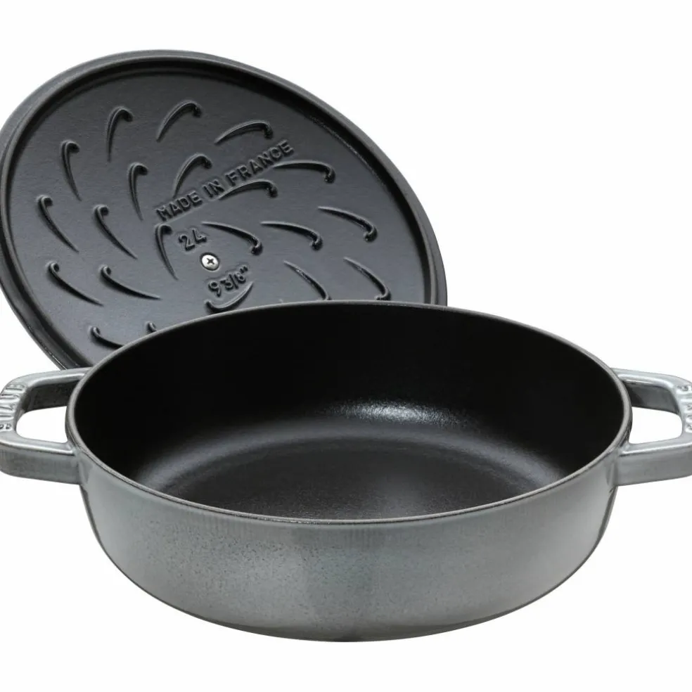 Cocotte Chistera traktörgryta 28 cm 3,7 liter, svart