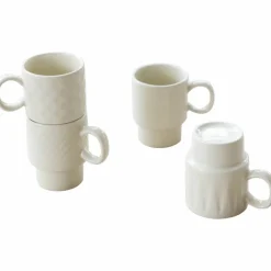 Coffee & More espressomugg 4-pack, beige
