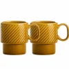 Coffee & More kaffemugg 2-pack, gul