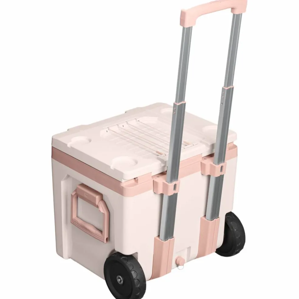 Cold-For-Days kylbox m. hjul 47 liter, rose quartz