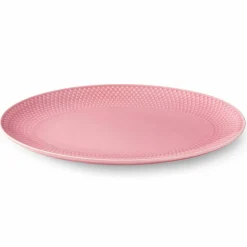 Color serveringsfat, oval, rosa