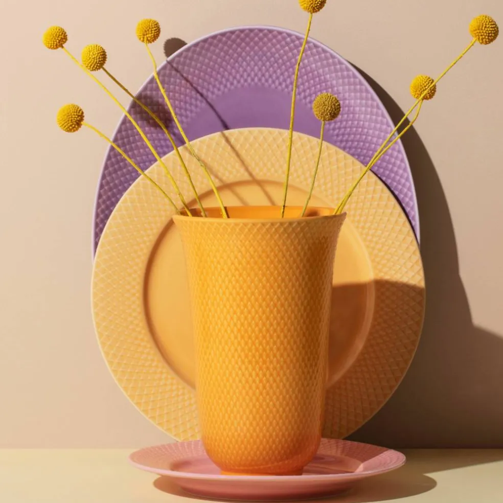 Color vas, 20 cm, gul