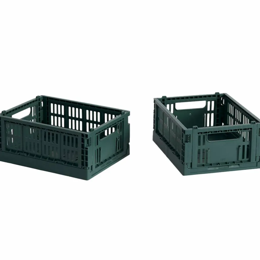 Colour Crate Mini förvaringslåda 2-pack, mörkgrön