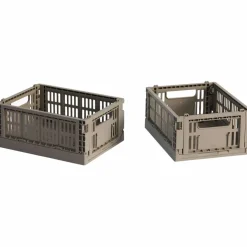 Colour Crate Mini förvaringslåda 2-pack, varmgrå