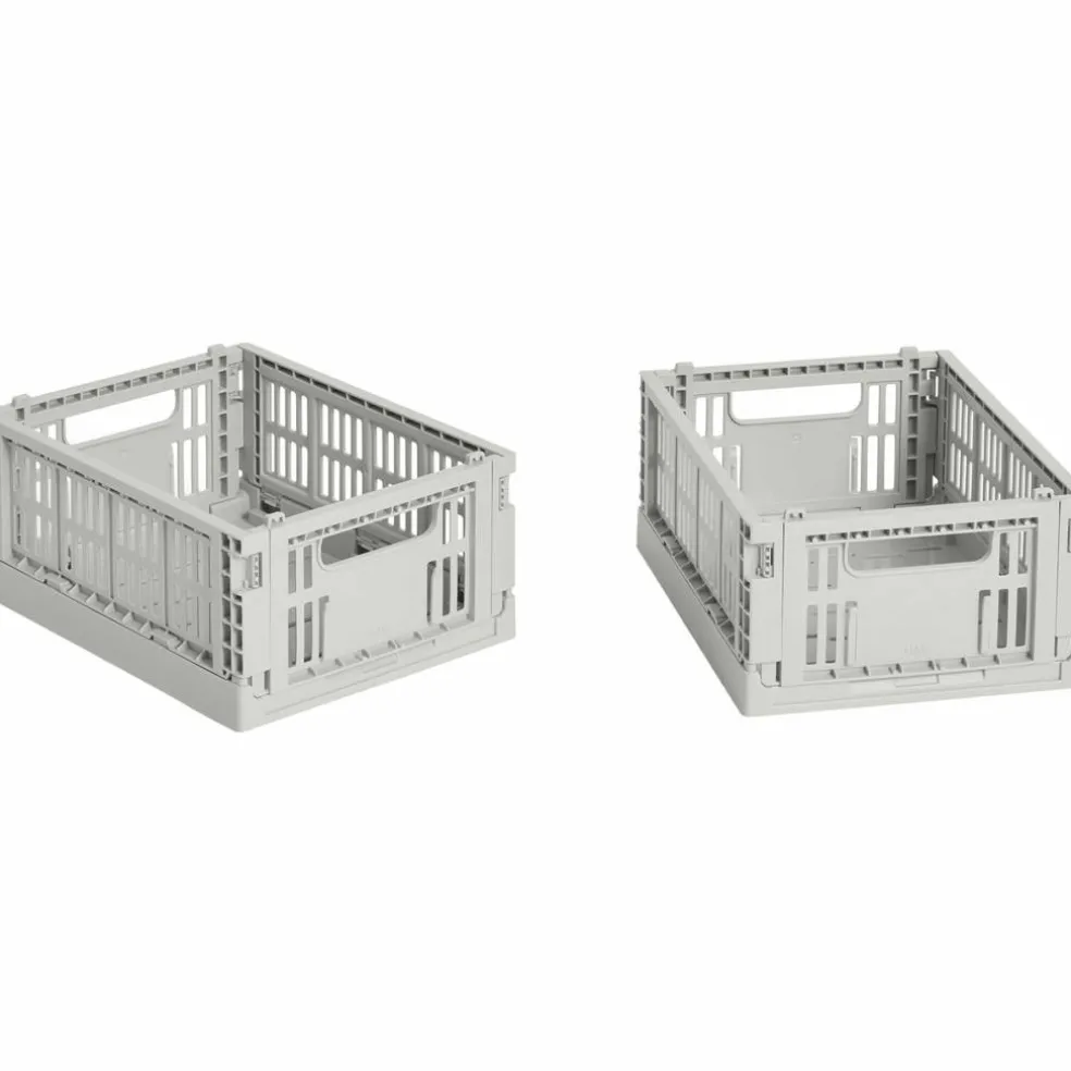 Colour Crate Mini 2 st förvaringslådor, dusty blue