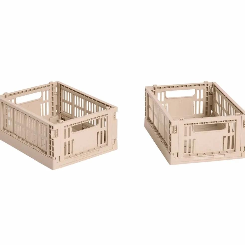 Colour Crate Mini 2 st förvaringslådor, dusty blue