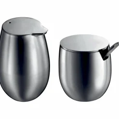 COLUMBIA SET Socker och mjölk-set Krom
