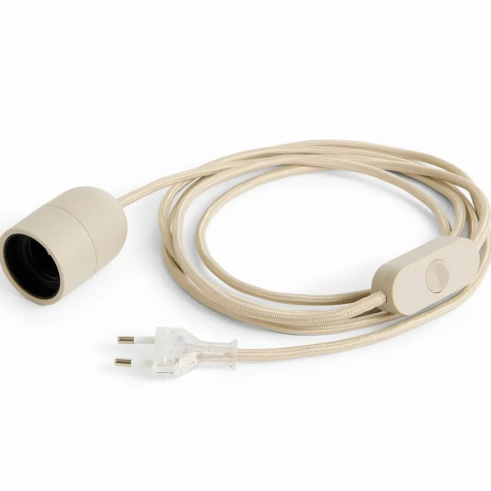 Common sladdset för bordslampa 240 cm, roströd