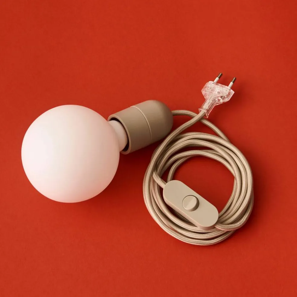 Common sladdset för bordslampa 240 cm, antracitblå