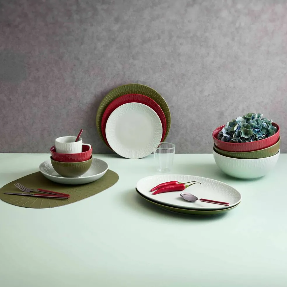 Confetti desserttallrik 21 cm, blueberry