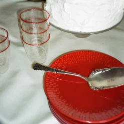 Confetti desserttallrik 21 cm, pistachio