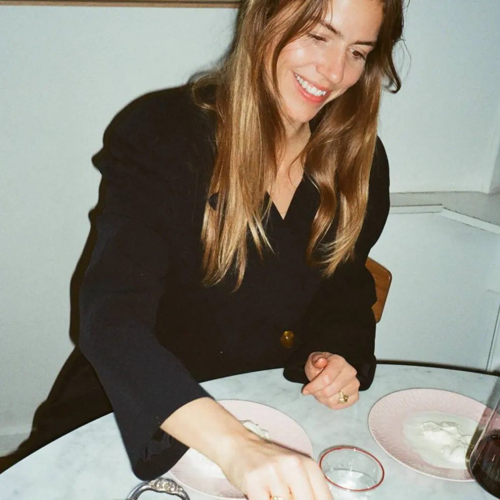 Confetti desserttallrik 21 cm, vanilla