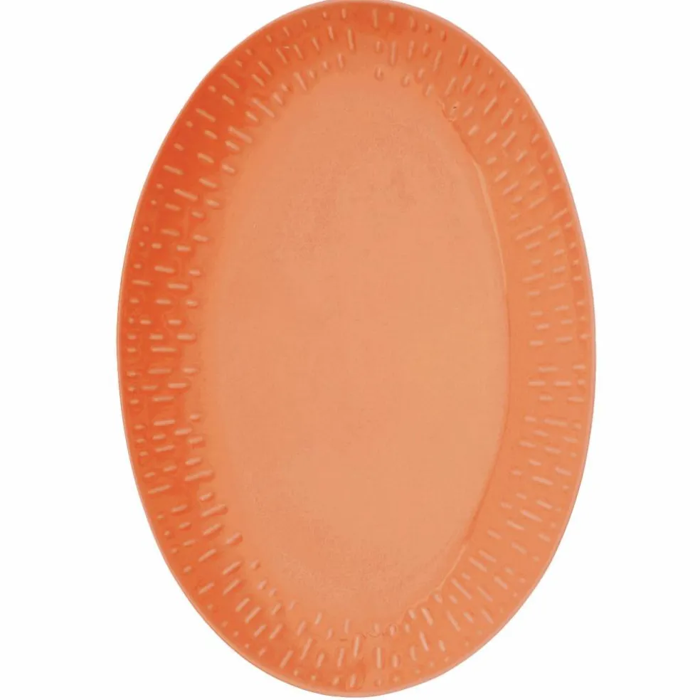 Confetti ovalt fat 36 × 25,5 cm, apricot