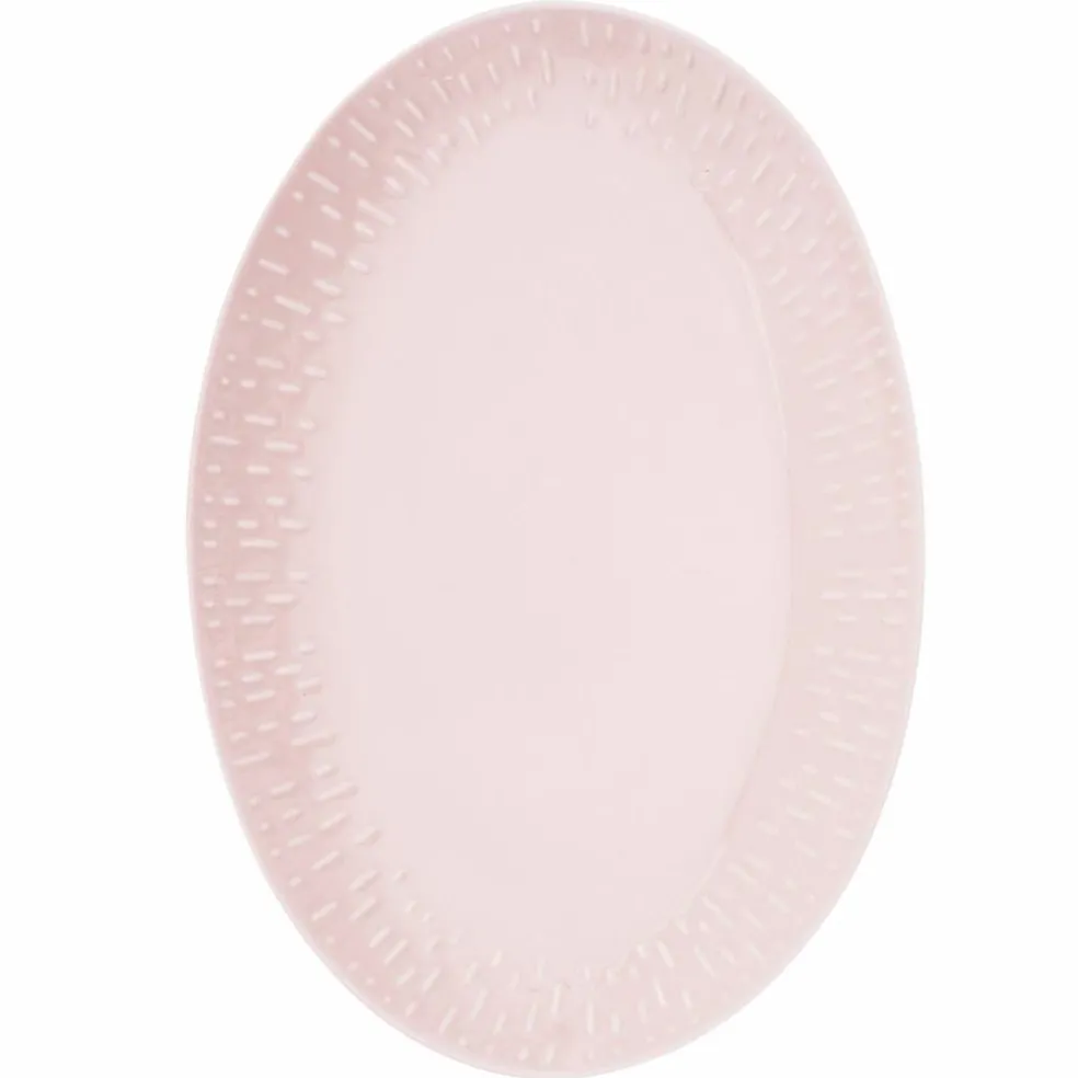 Confetti ovalt fat 36 × 25,5 cm, aqua
