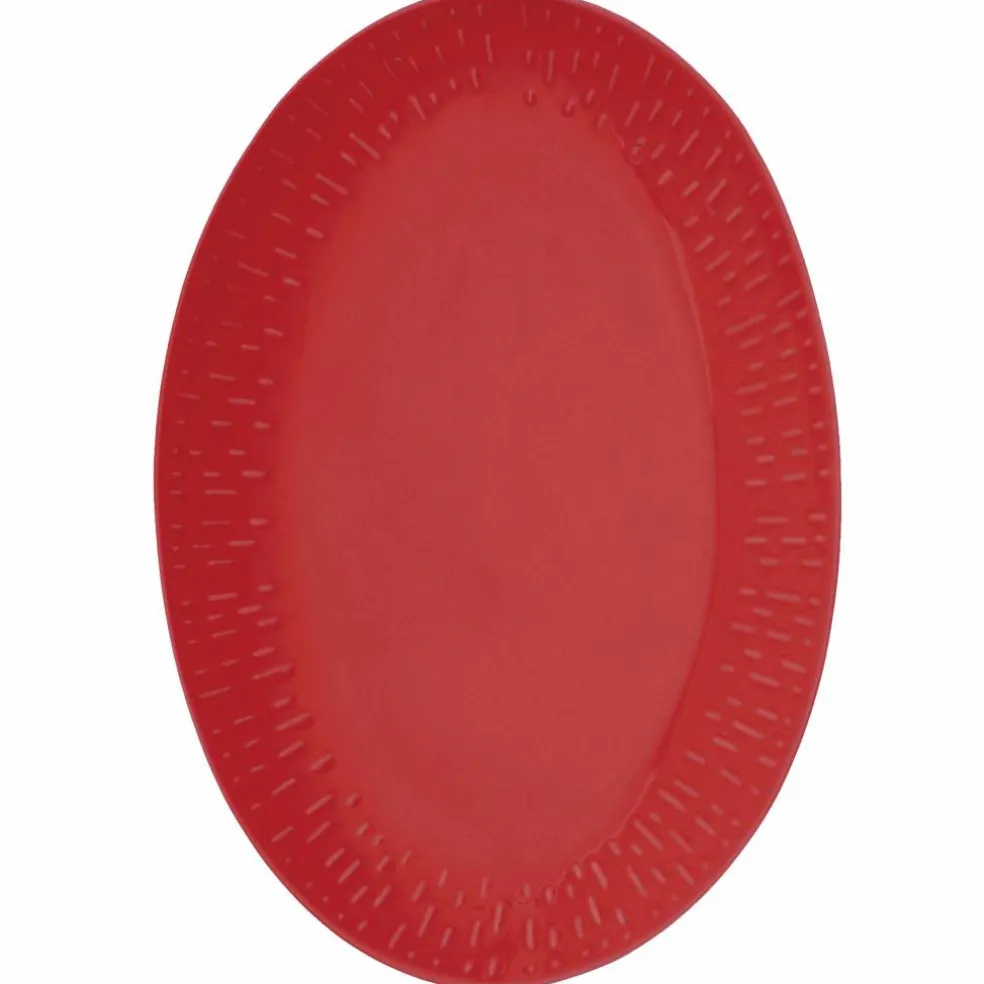 Confetti ovalt fat 36 × 25,5 cm, olive