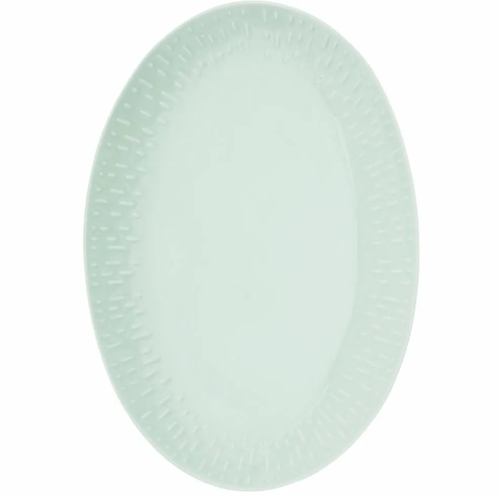 Confetti ovalt fat 36 × 25,5 cm, pistachio