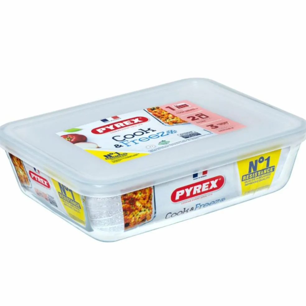 Cook&Freeze matlåda rektangulär 1,5 liter, glas