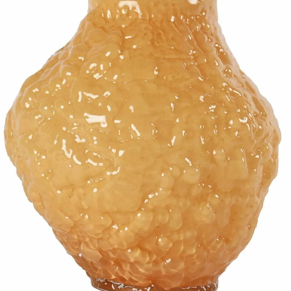 Corallo vas 26 cm, ljus bärnsten