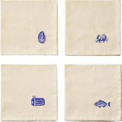 Crayfish servett 40x40 cm 4-pack
