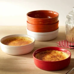 Crème brûlée formar 2 st, röd