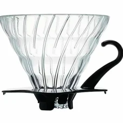 2 Cup Dripper V60 Glas med svart handtag