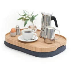 CurveLine Laptray knäbricka med anti-slip, large, valnöt